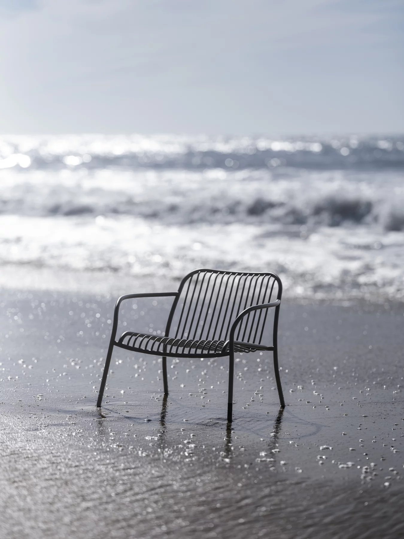 YUA WIRE Loungesessel Seidengrau (62179)