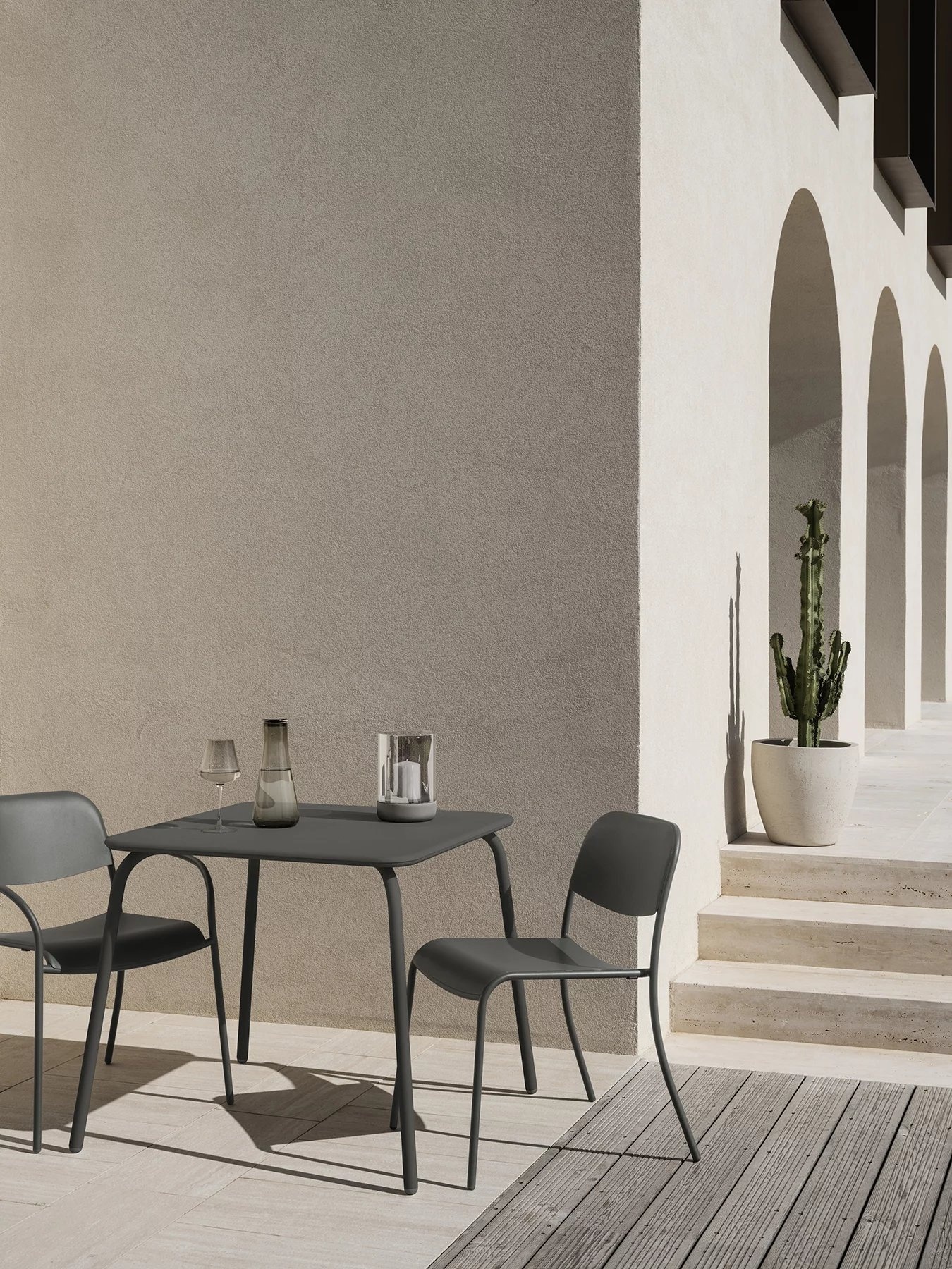 YUA lounge table 80 x 80 cm - Granite Gray (62193)