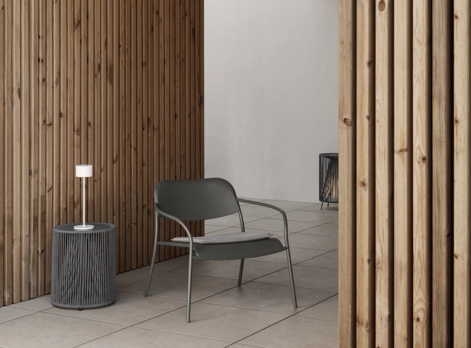 YUA Lounge-Sessel Granitgrau (62176)