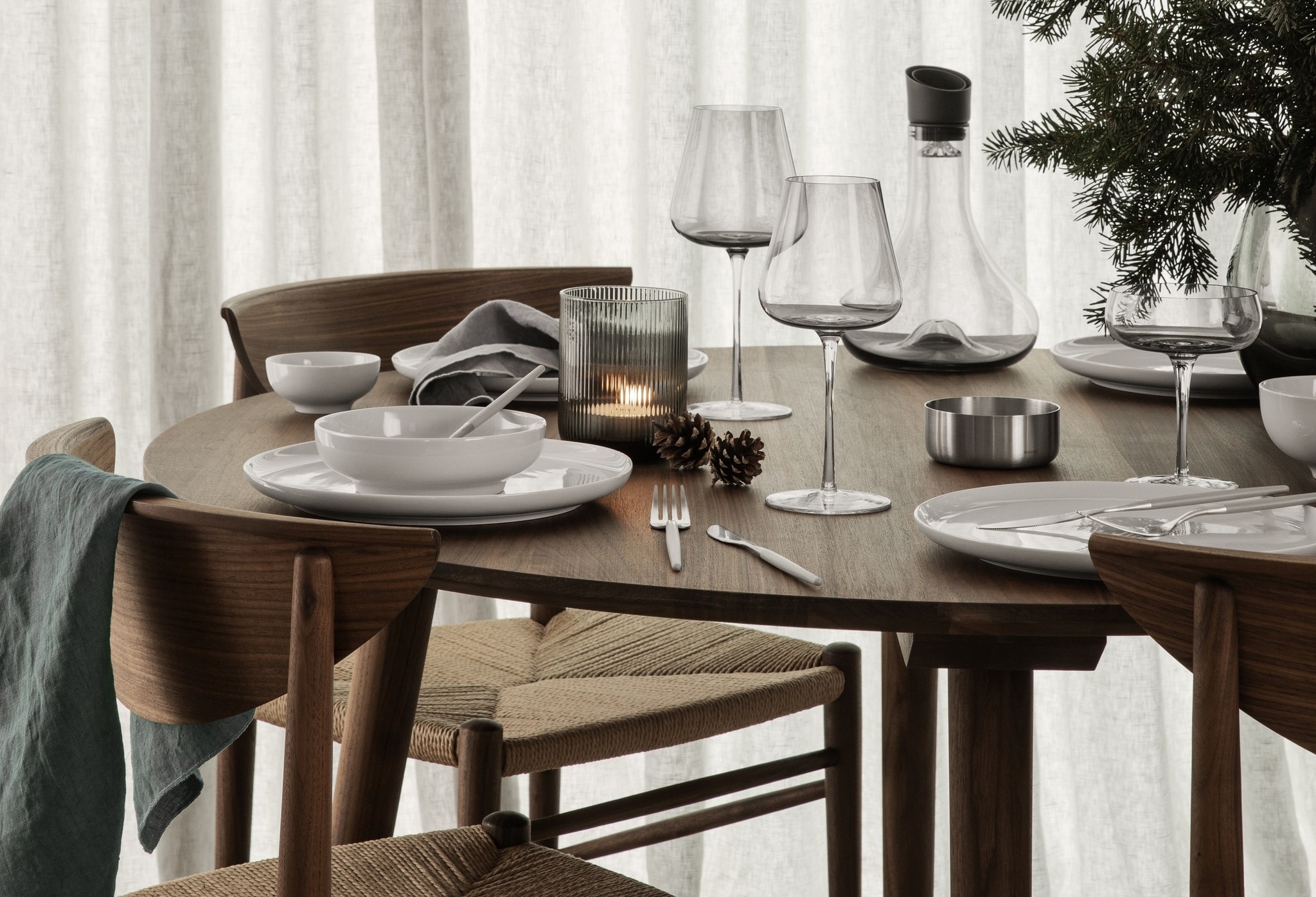 Blomus BELO witte wijnglas Smoke (set/2)