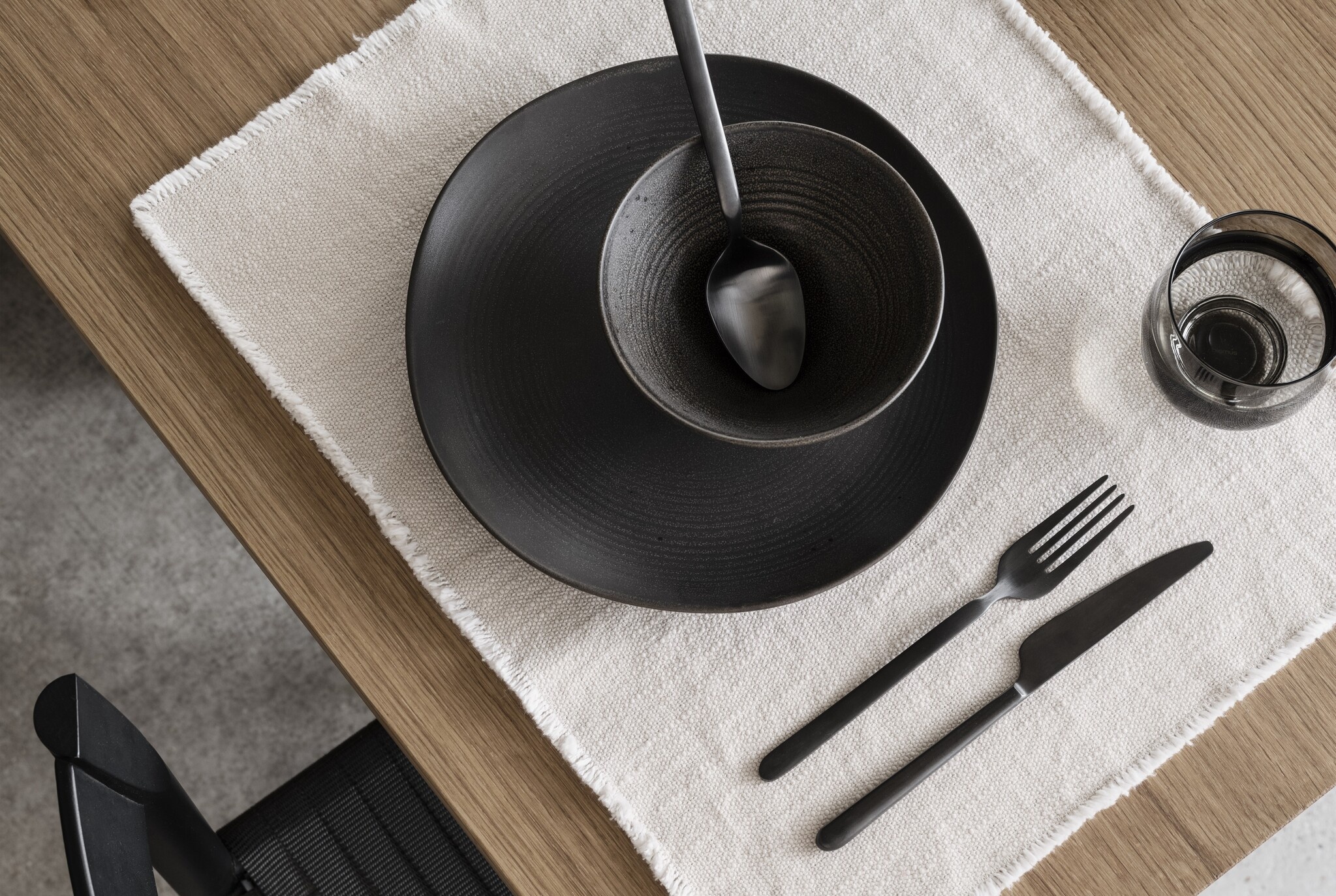 STELLA bestekset 16-delig kleur Black - 64195