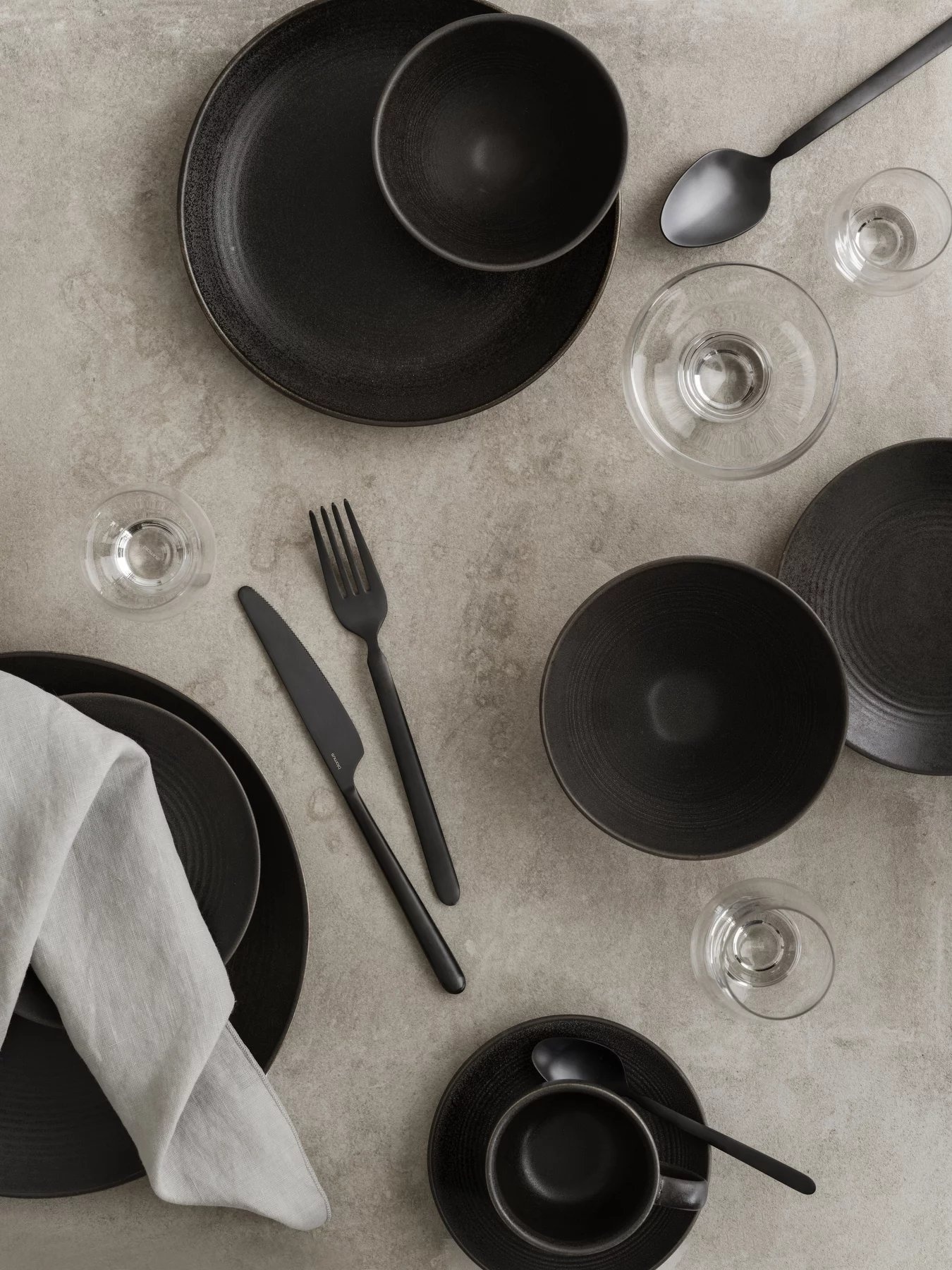 STELLA Besteckset 16-teilig Farbe Schwarz - 64195