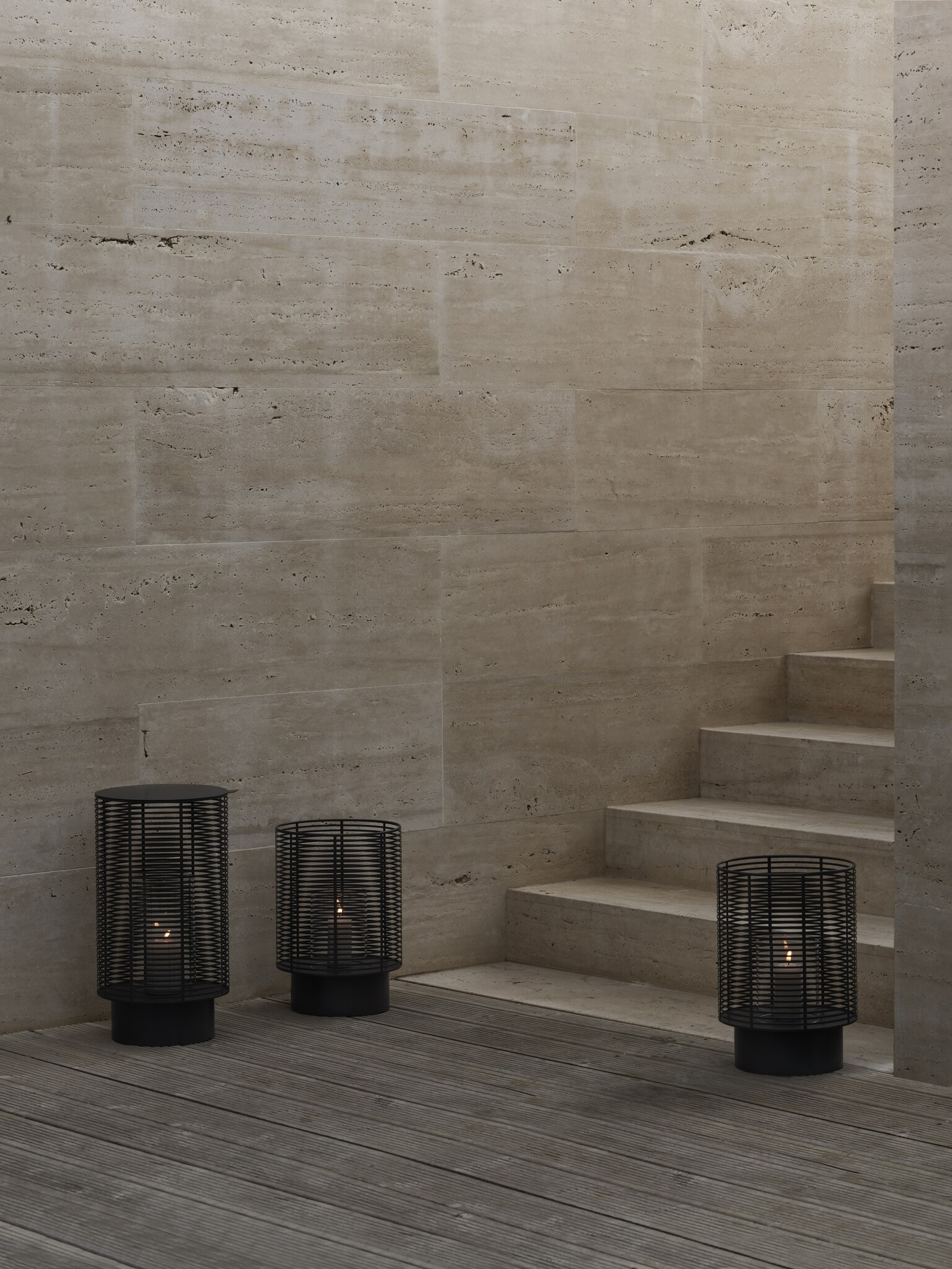 OLEA windlicht / lantaarn kleur Gunmetal (large) 66668