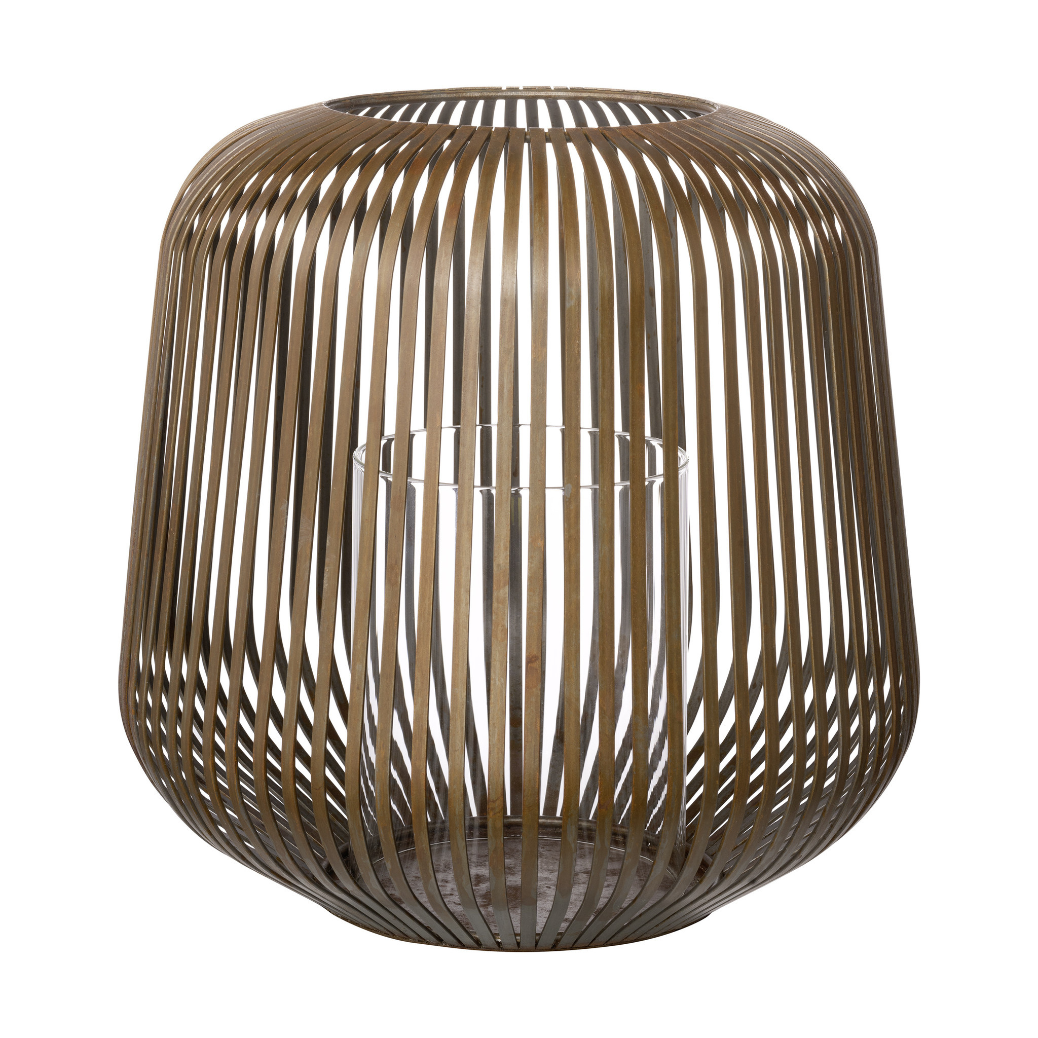 Blomus LITO lantaarn / windlicht Rusty Look medium