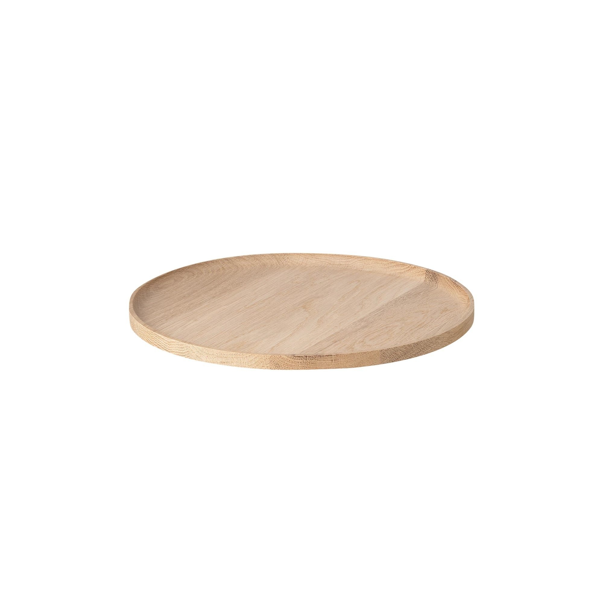 OKU round tray / tray Oak (medium) 64548
