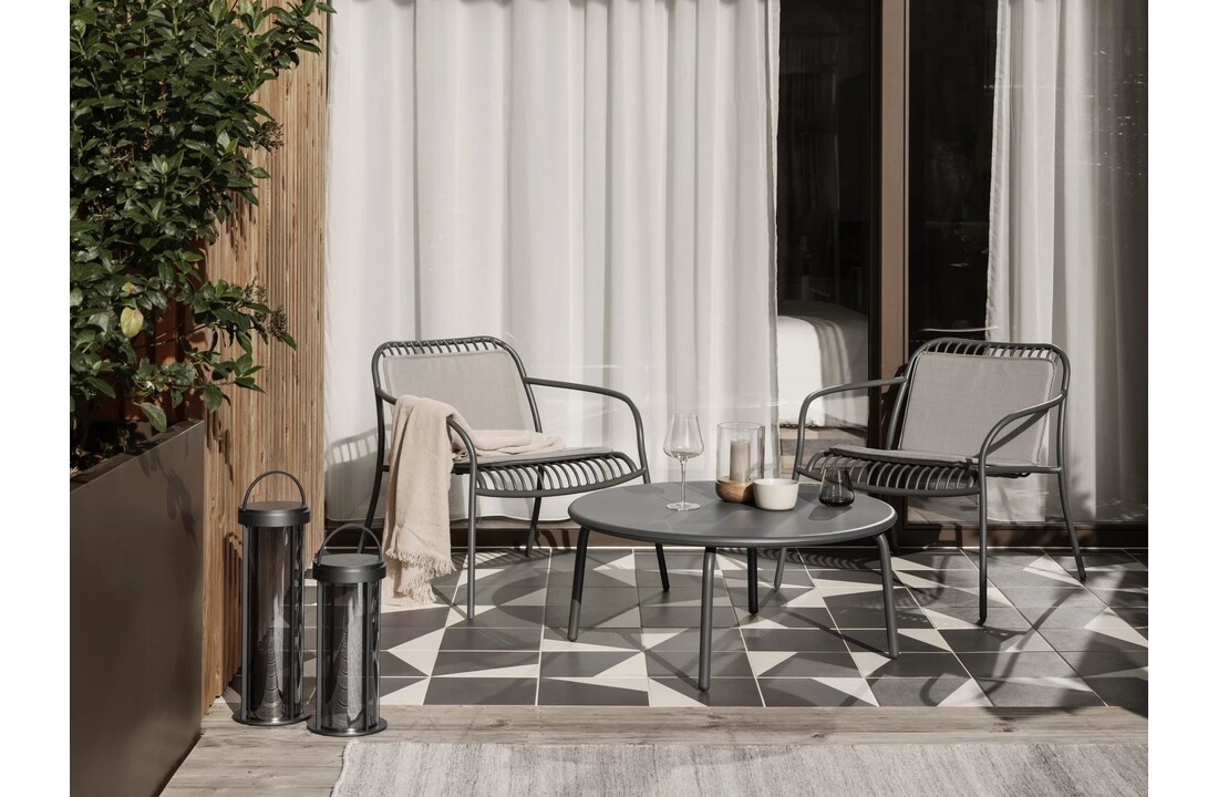 YUA WIRE Lounge-Sessel Granitgrau (62182)