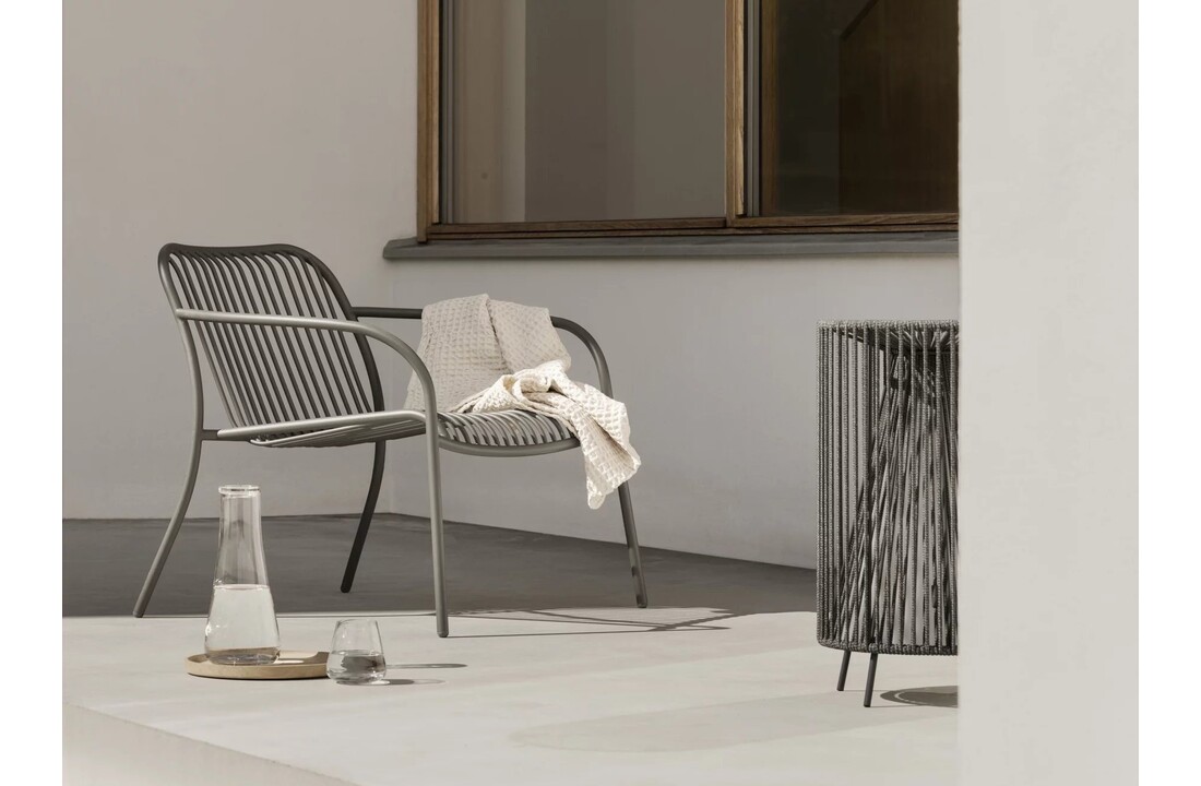 YUA WIRE Lounge-Sessel Granitgrau (62182)