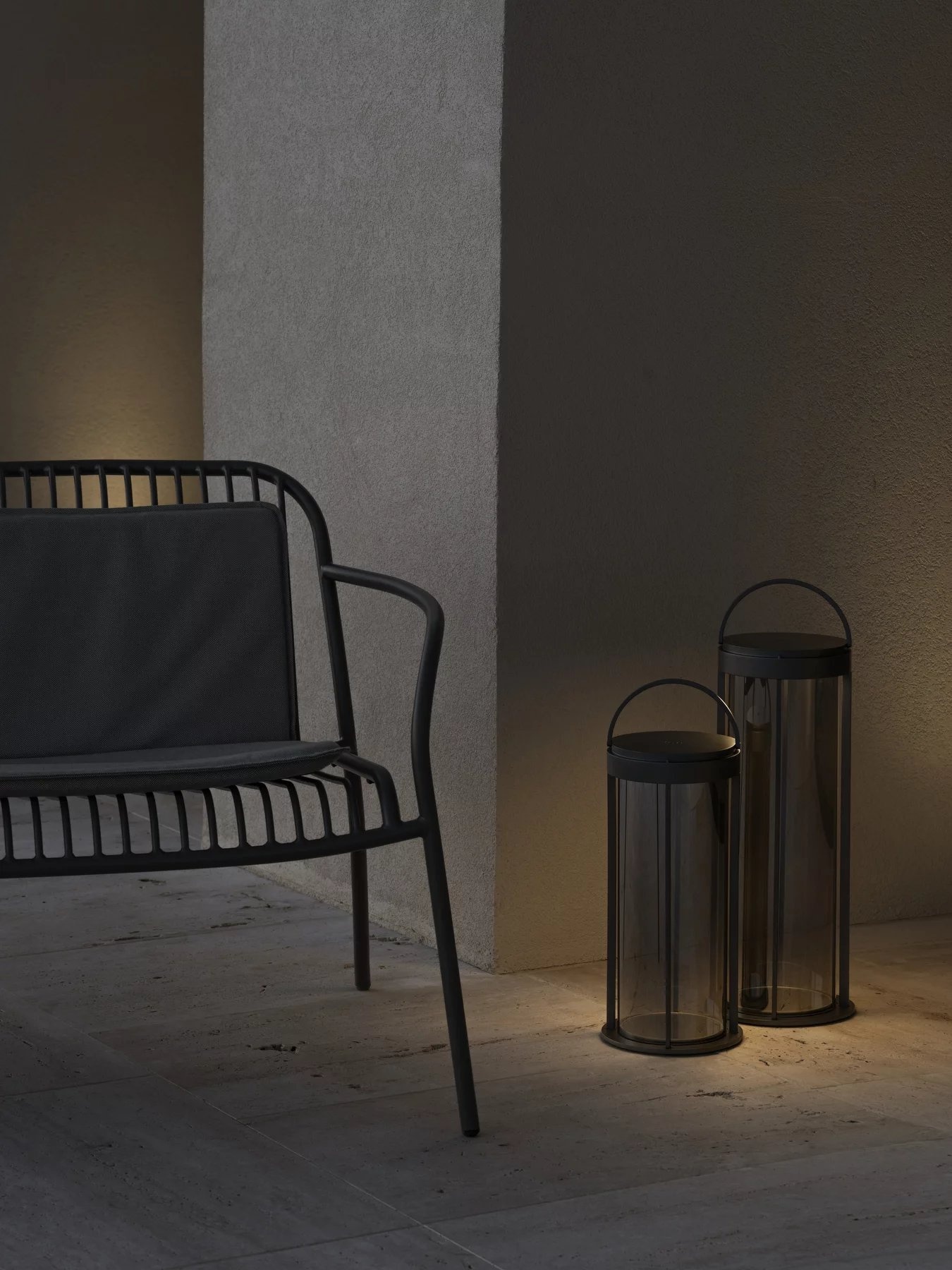 YUA WIRE Lounge-Sessel Granitgrau (62182)