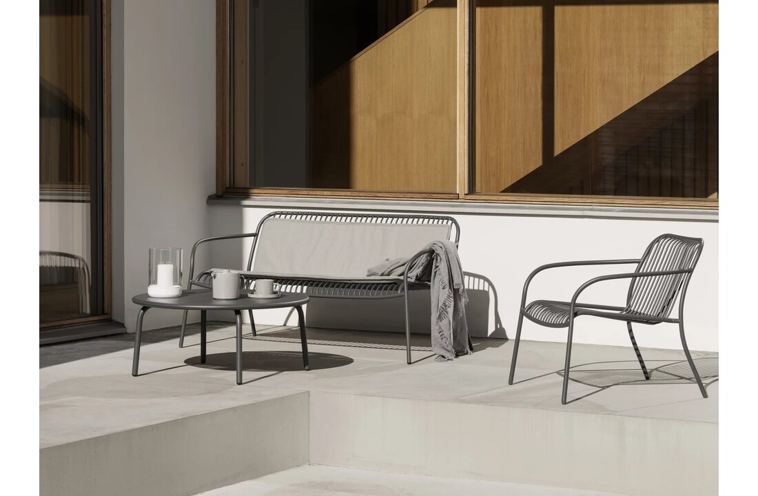 YUA WIRE Lounge-Sessel Granitgrau (62182)