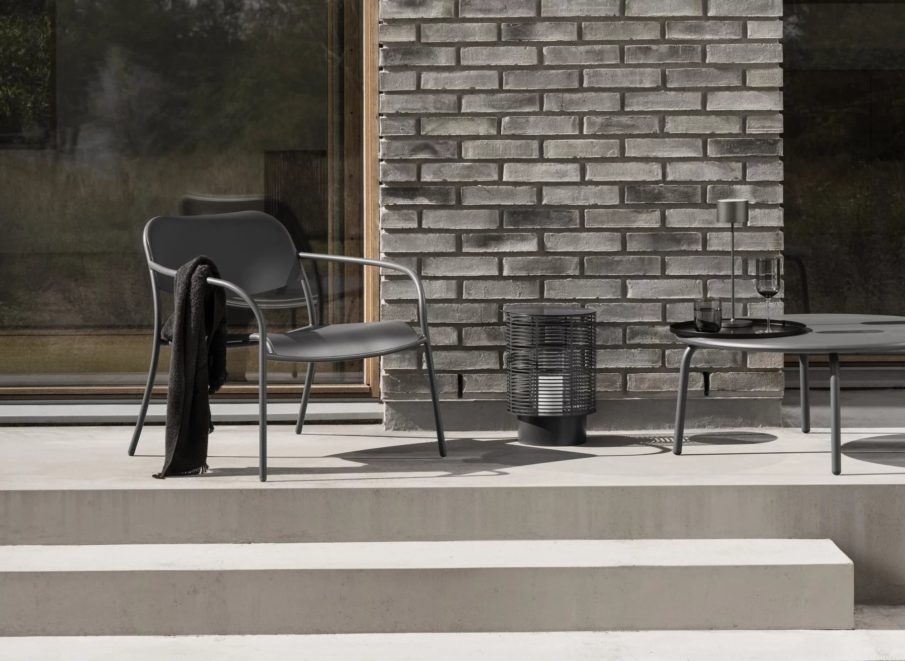 YUA loungetafel Ø 80 cm - Granite Gray (62194)