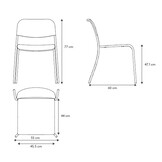 YUA WIRE Gartenstuhl Seidengrau (62177)