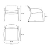 YUA Lounge-Sessel Seidengrau (62173)
