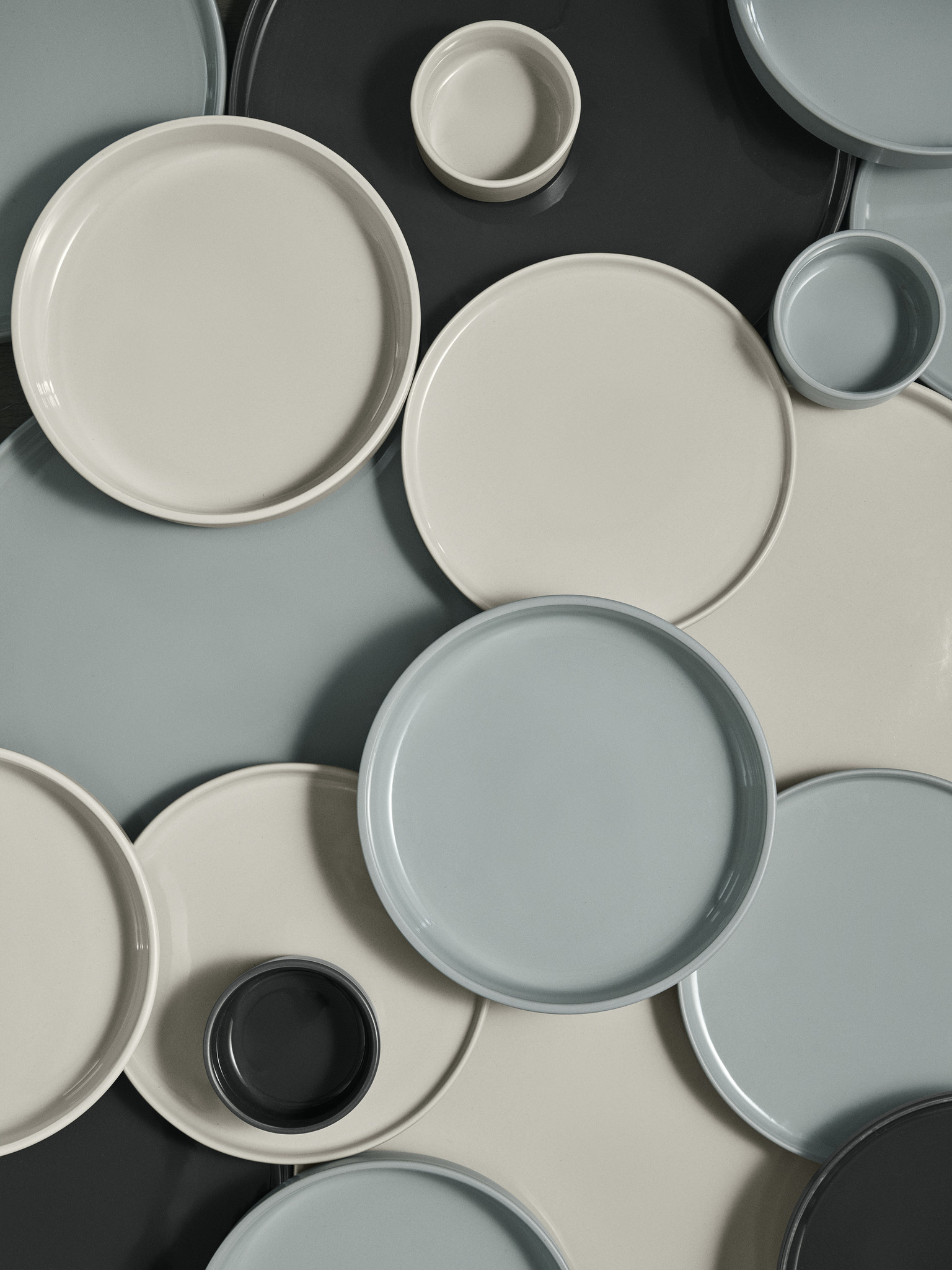 PILAR 12-piece tableware set Moonbeam (light stone) - (4x 63693 / 63694 / 63695)