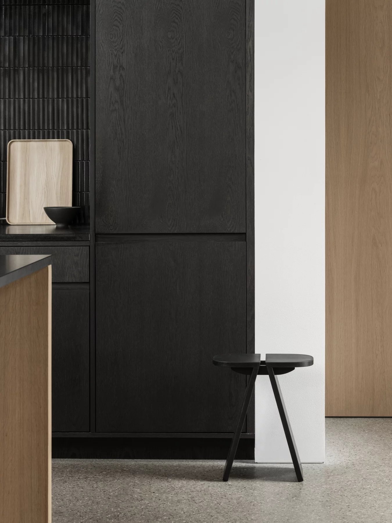 Blomus AVIO side table Black Oak 38 x 23 cm