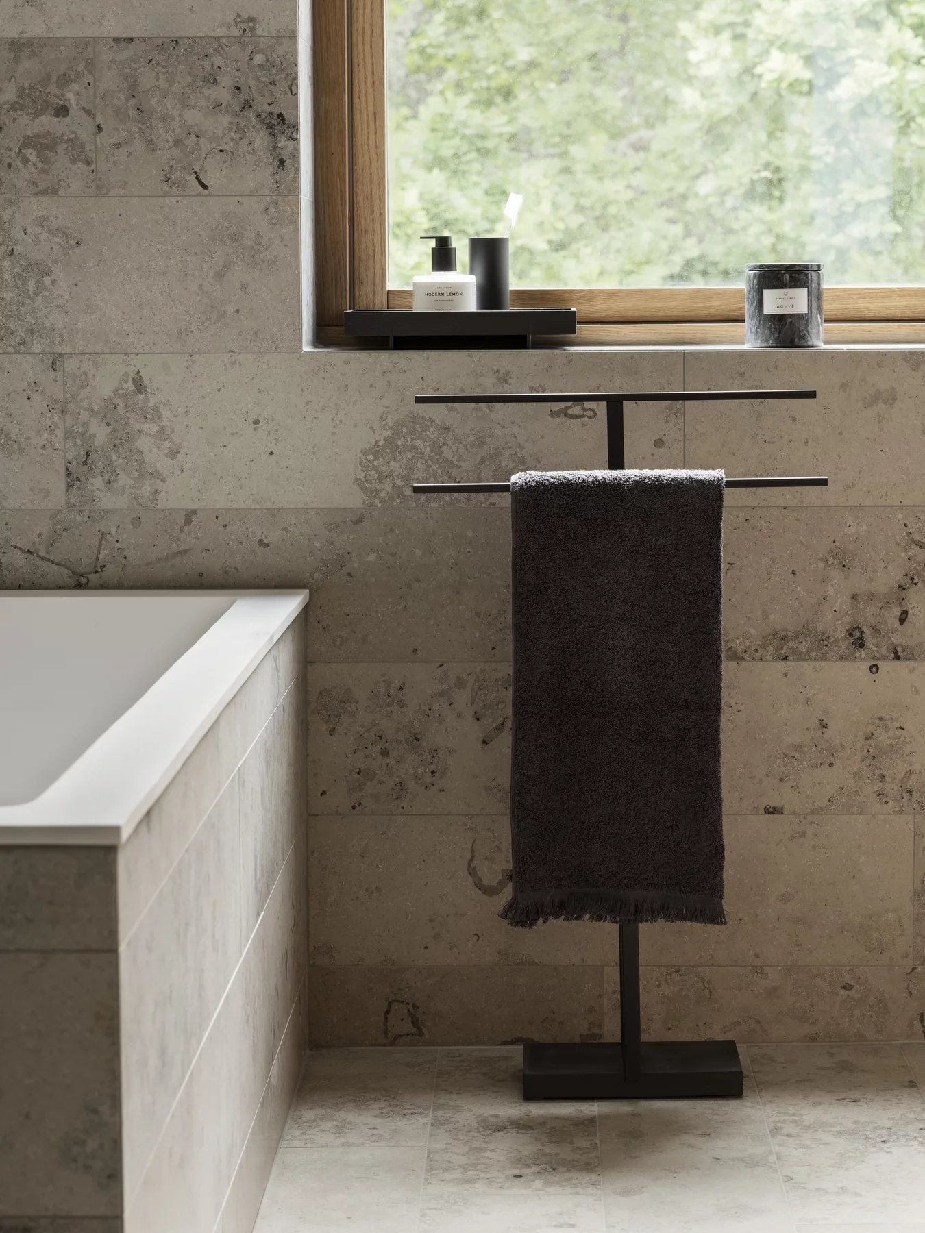 MENOTO towel rack 50cm (black) 69150