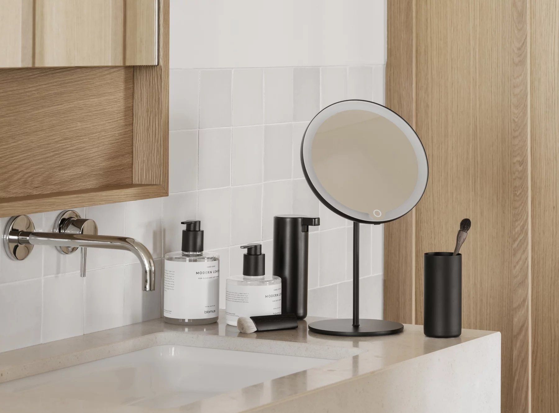 Blomus MODO led cosmeticaspiegel Black
