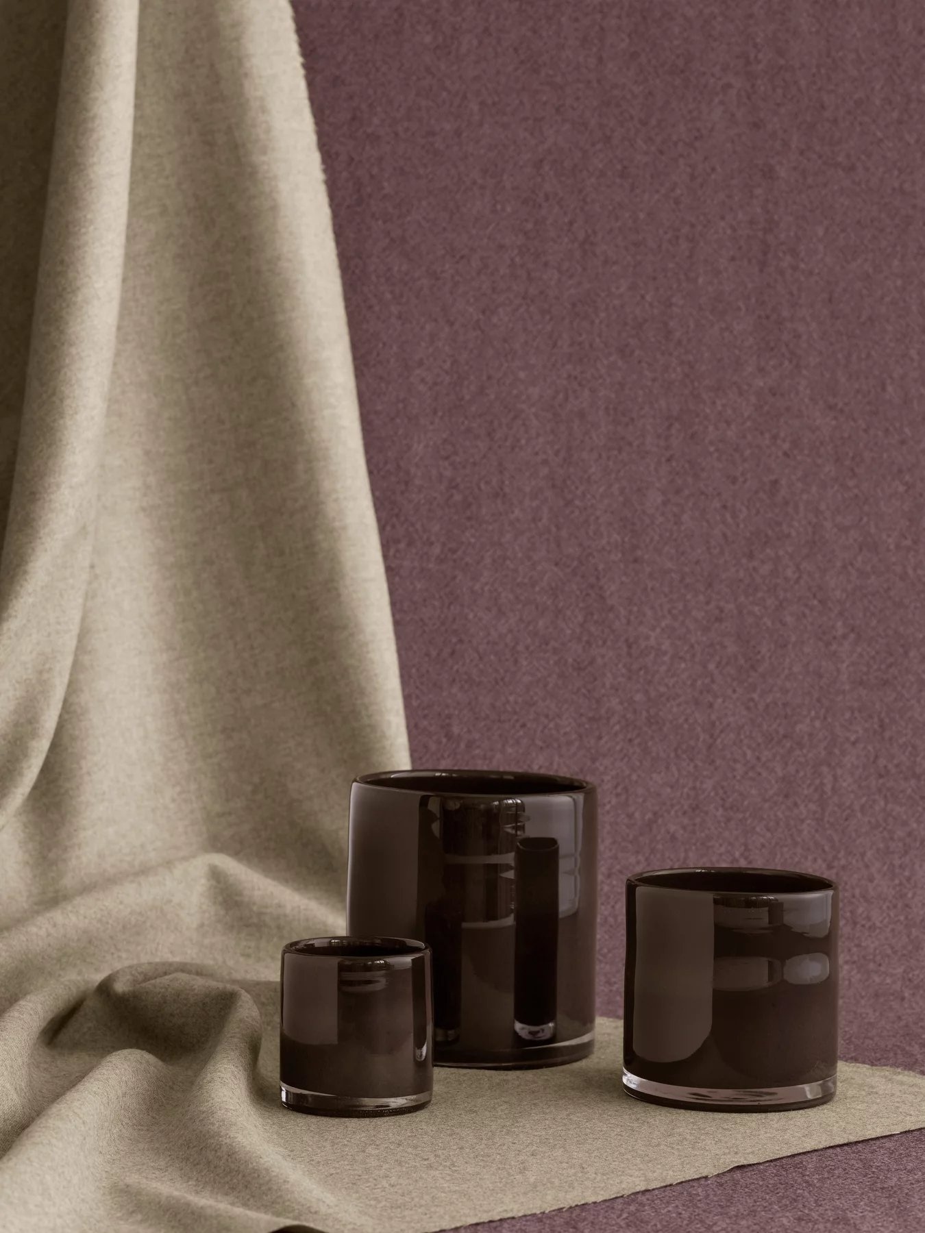 Blomus SAGA Laterne Espresso klein