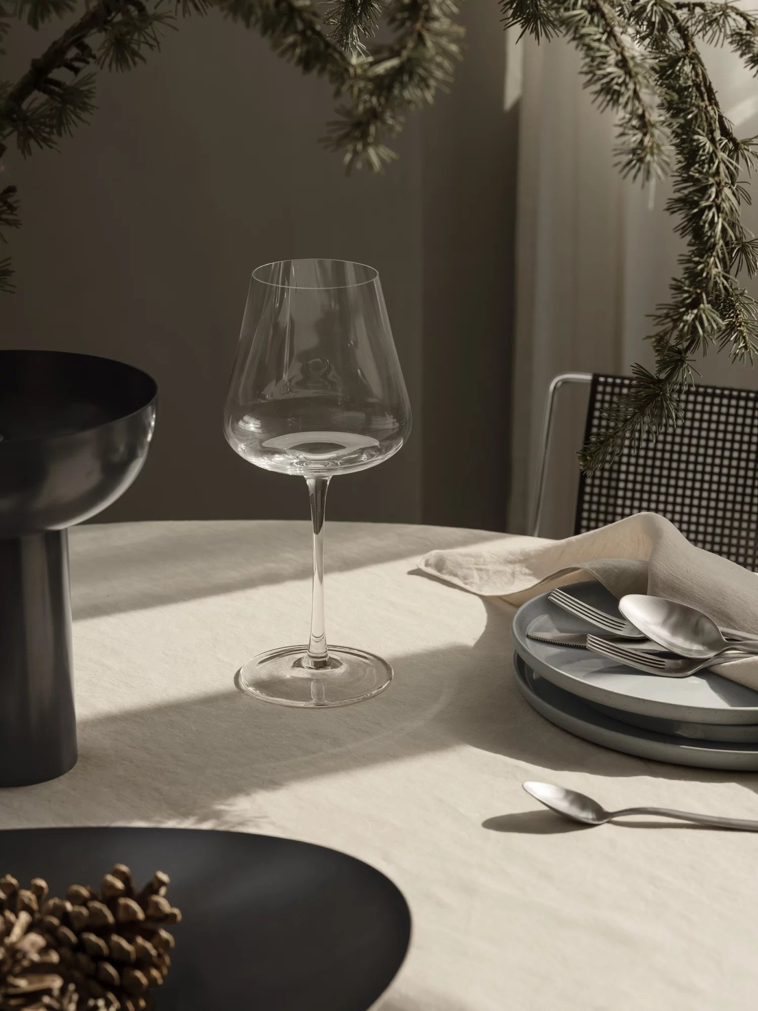 Blomus MIYABI Vase Burned Metal hoch