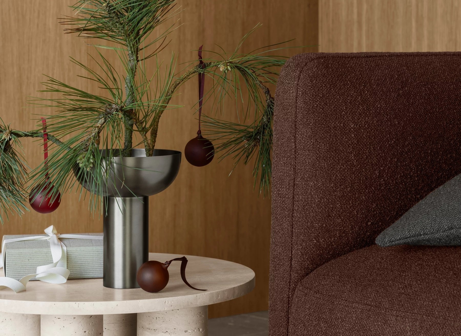 Blomus MIYABI vase Burned Metal low