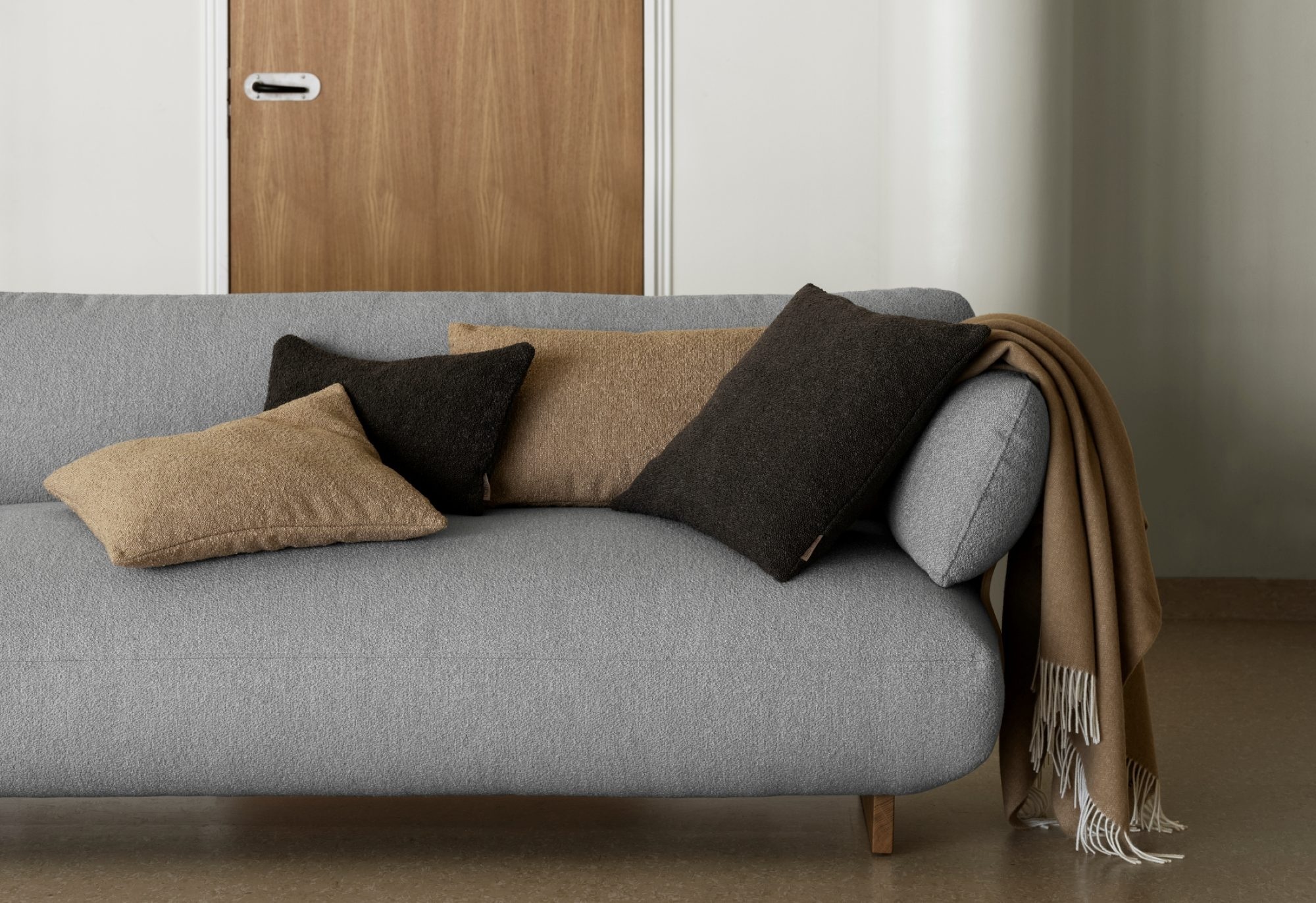 Blomus BOUCLE cushion cover Mulch 40x40 cm