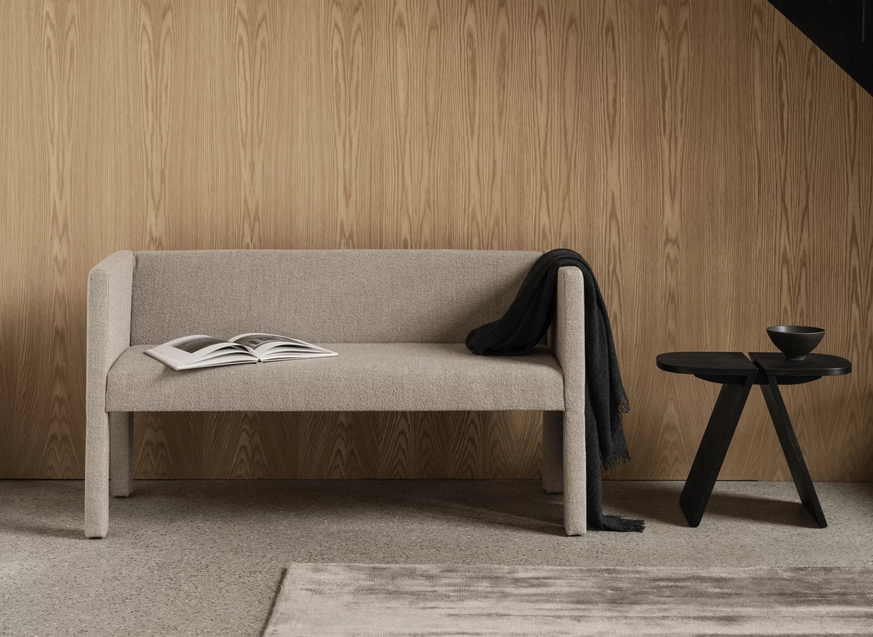 Blomus AVIO coffee table Black Oak 80 x 43 cm