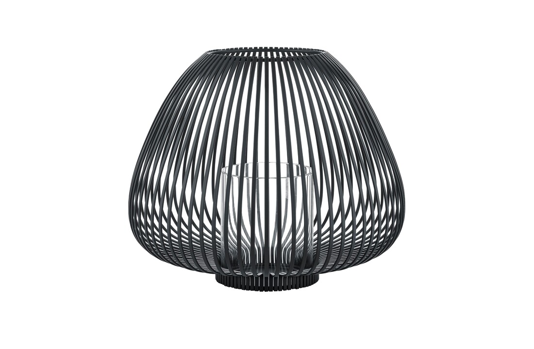 Blomus LYVA Laterne / Windlicht Schwarz mittel