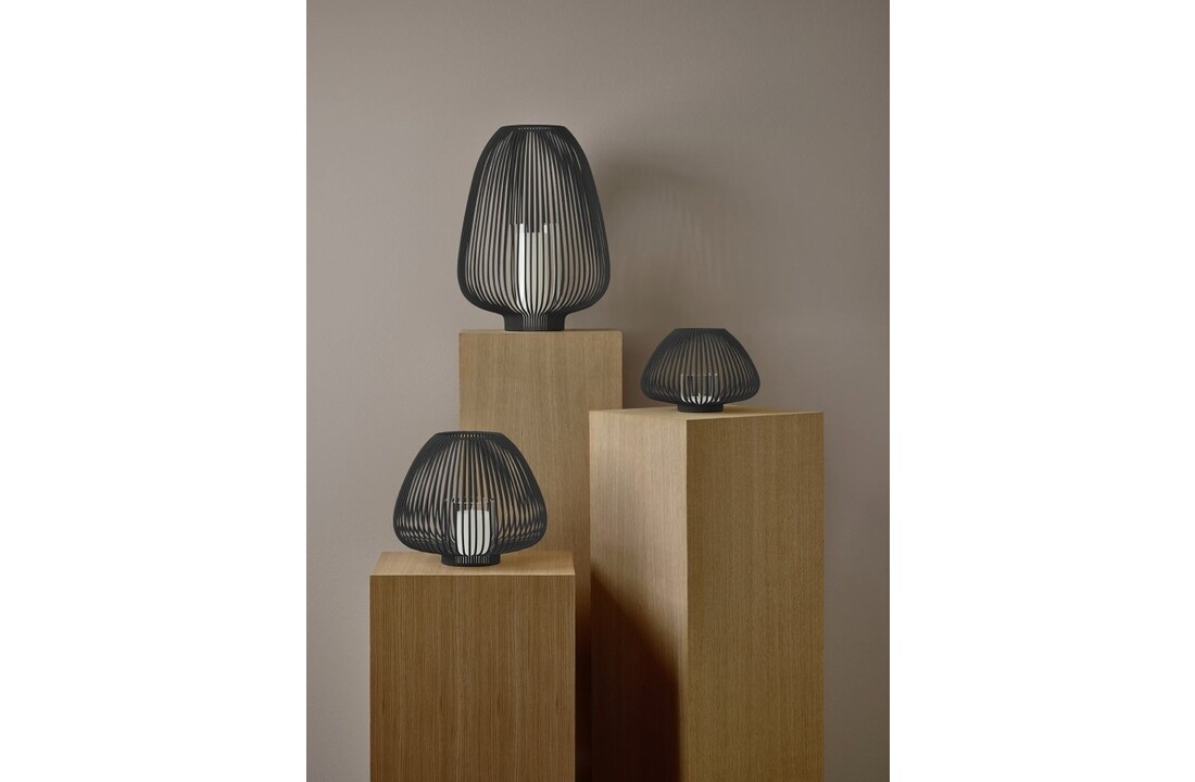 Blomus LYVA Laterne / Windlicht Schwarz mittel