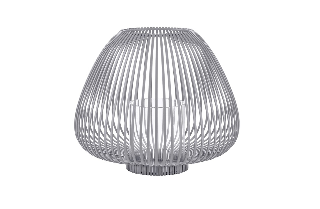 Blomus LYVA Laterne / Windlicht Stahlgrau mittel