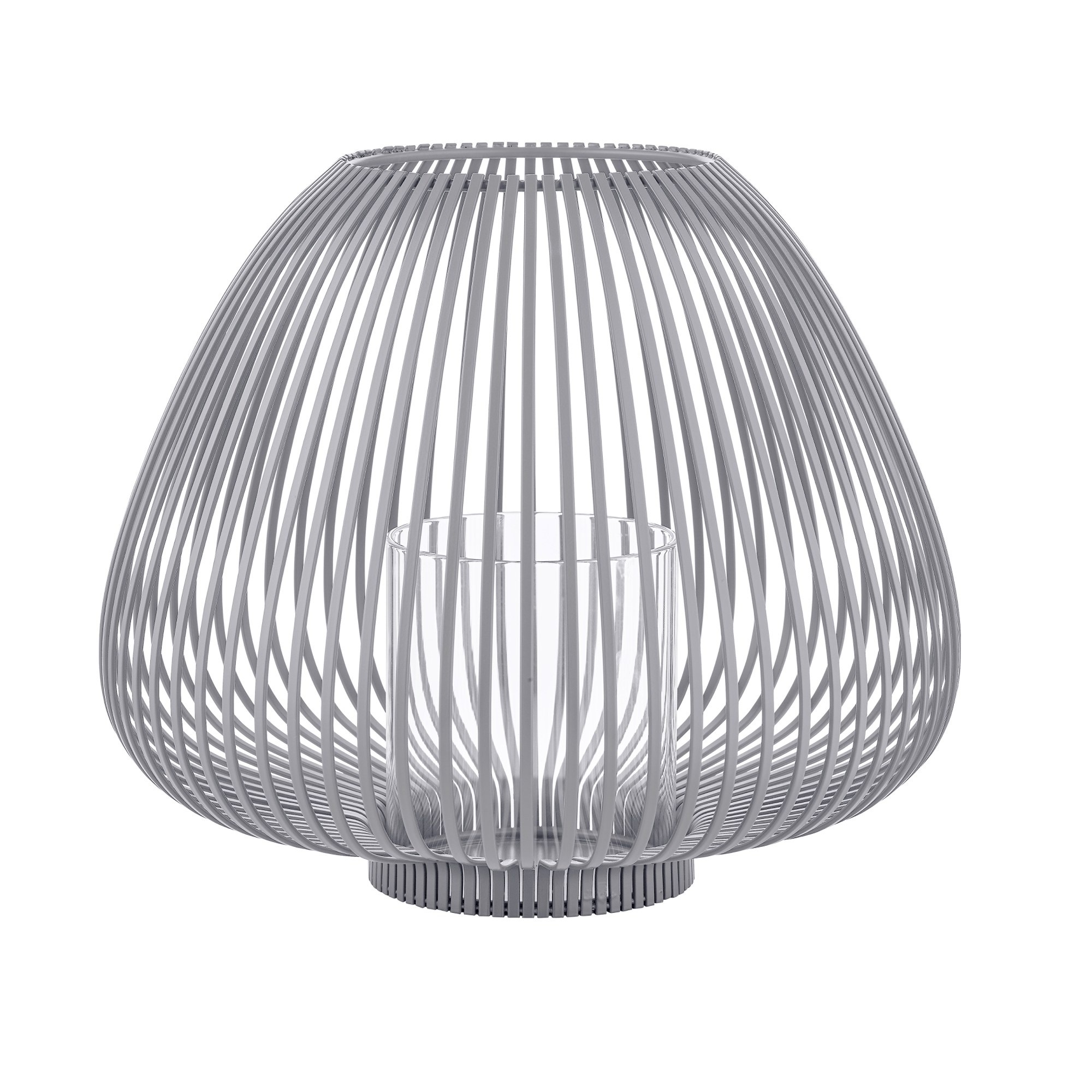 Blomus LYVA Laterne / Windlicht Stahlgrau mittel