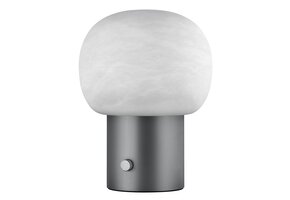 IRIS Lampe Alabaster Gunmetal