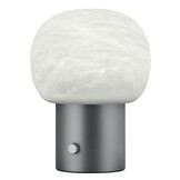 Blomus IRIS Lampe Alabaster Gunmetal