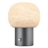 Blomus IRIS Lampe Alabaster Gunmetal