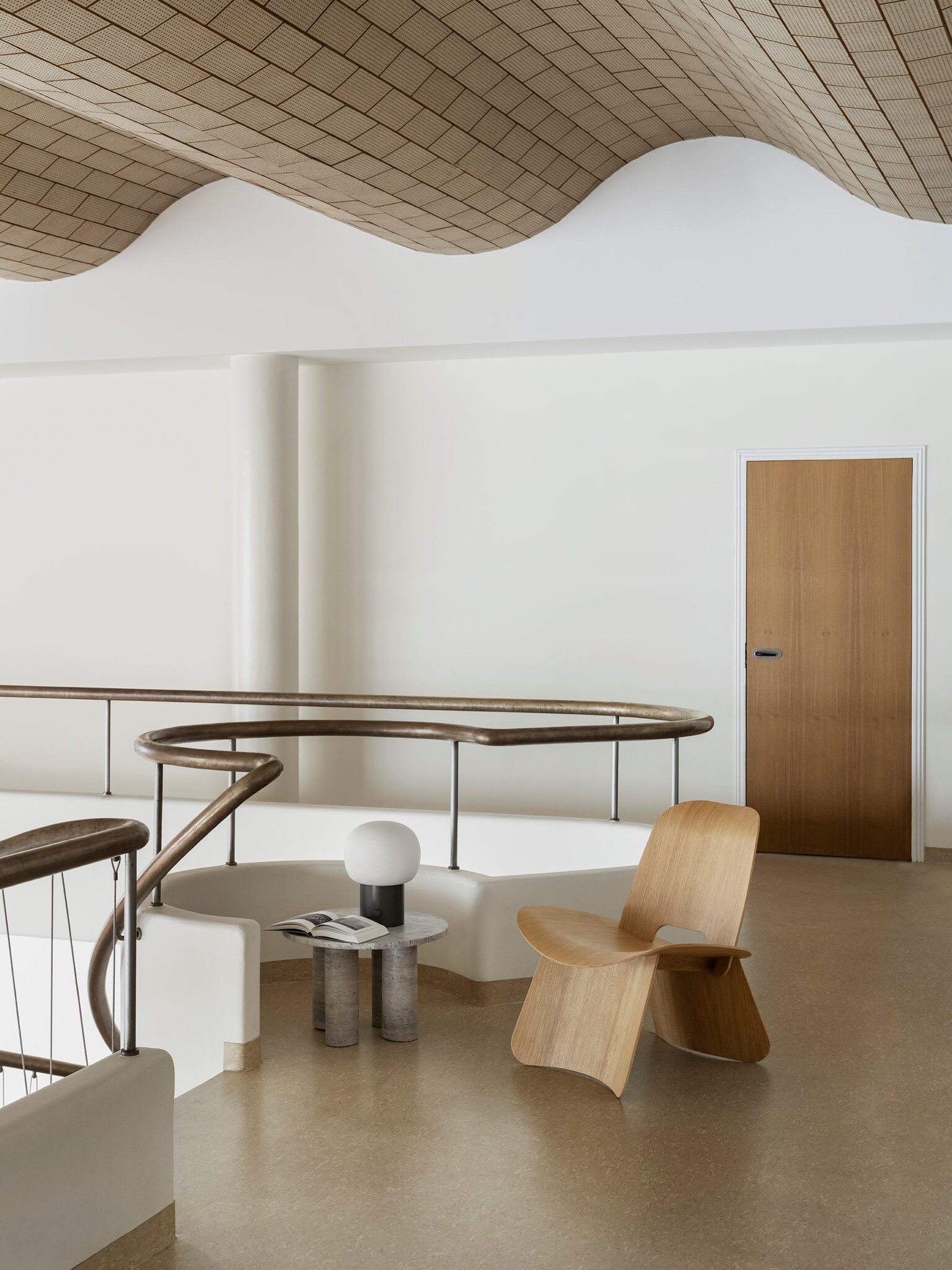 Blomus IRIS lamp Alabaster Gunmetal