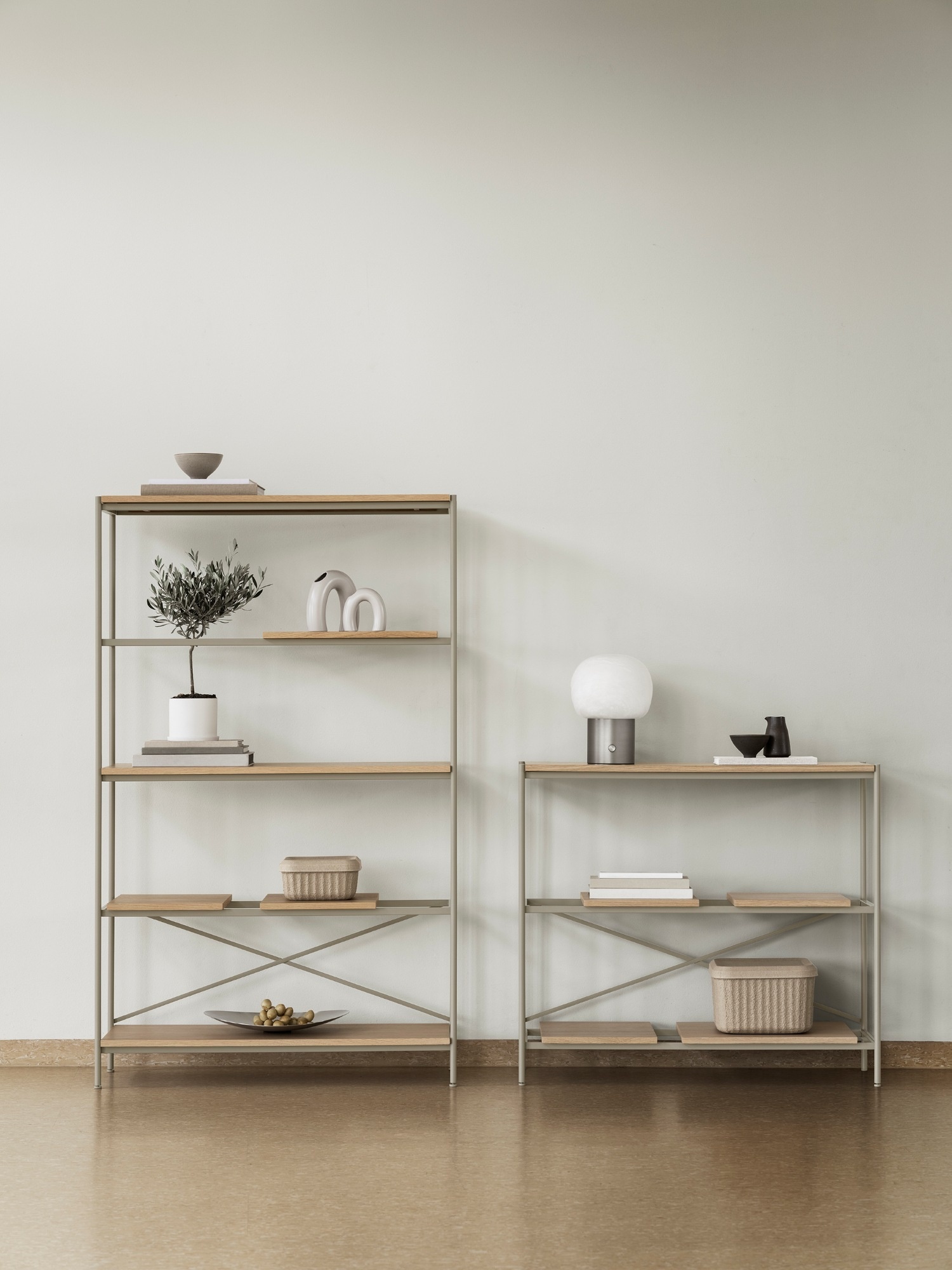 Blomus IRIS Lampe Alabaster Metallic Finish