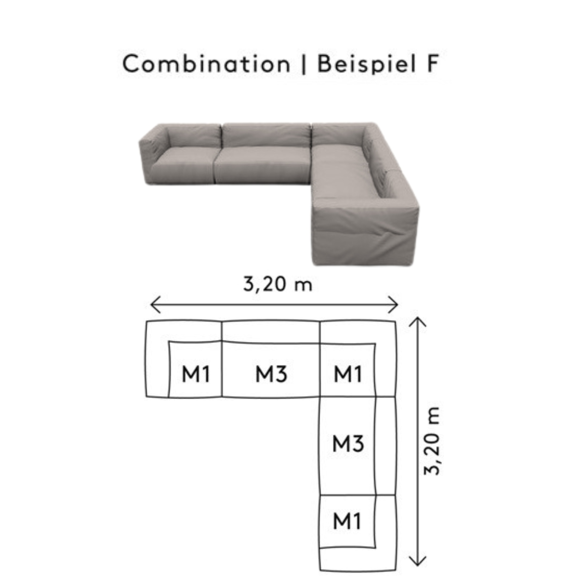 Blomus GROW loungebank F Earth Boucle