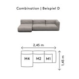 Blomus GROW loungebank D Earth Boucle