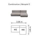 Blomus GROW lounge sofa C Earth Boucle