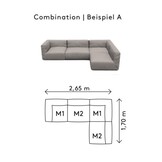 Blomus GROW lounge sofa A Earth Boucle