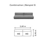 Blomus GROW Loungesofa G Stone Bouclé