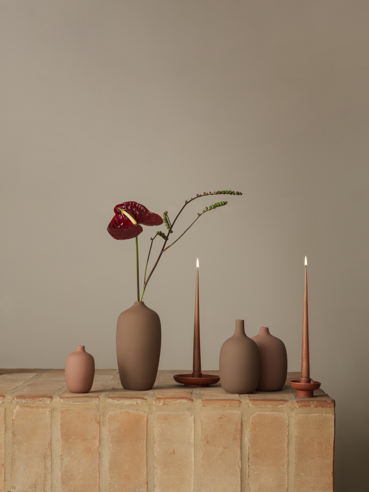 Blomus CEOLA vase Indian Tan 21 cm