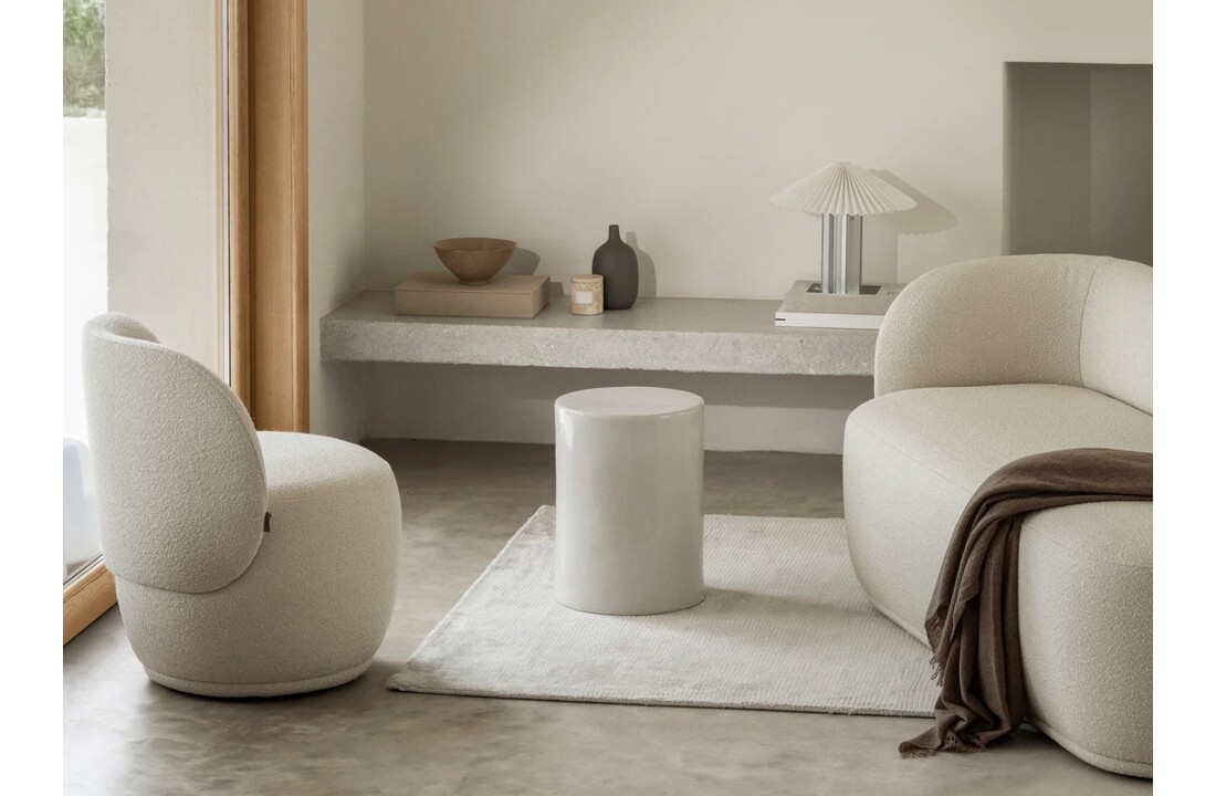 Blomus TORU side table Lily White flat