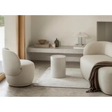 Blomus TORU Beistelltisch, Lily White, flach