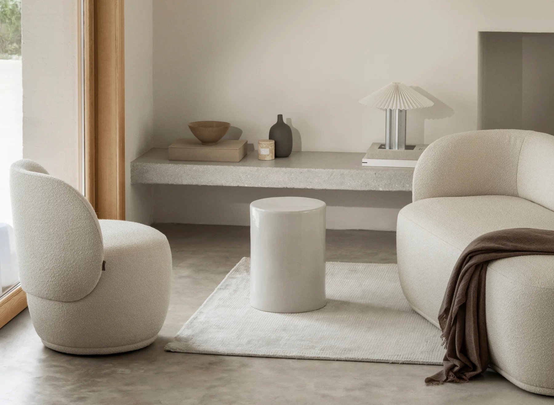 Blomus TORU bijzettafel Lily White vlak