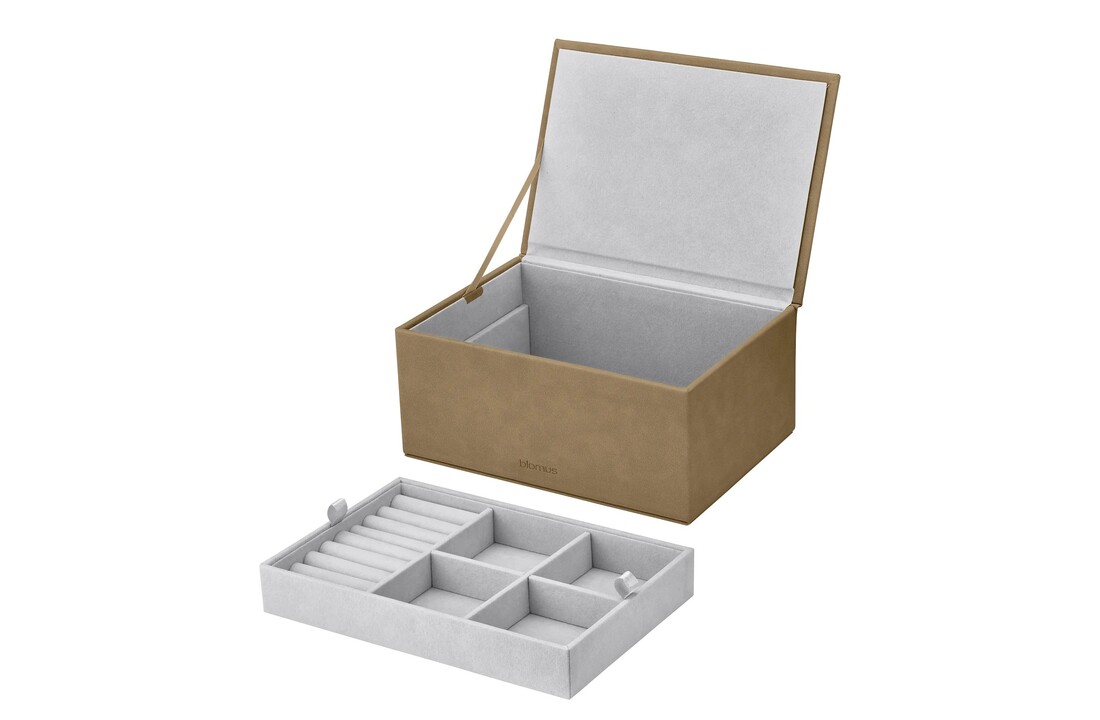 Blomus SAHLA jewelry box Indian Tan large