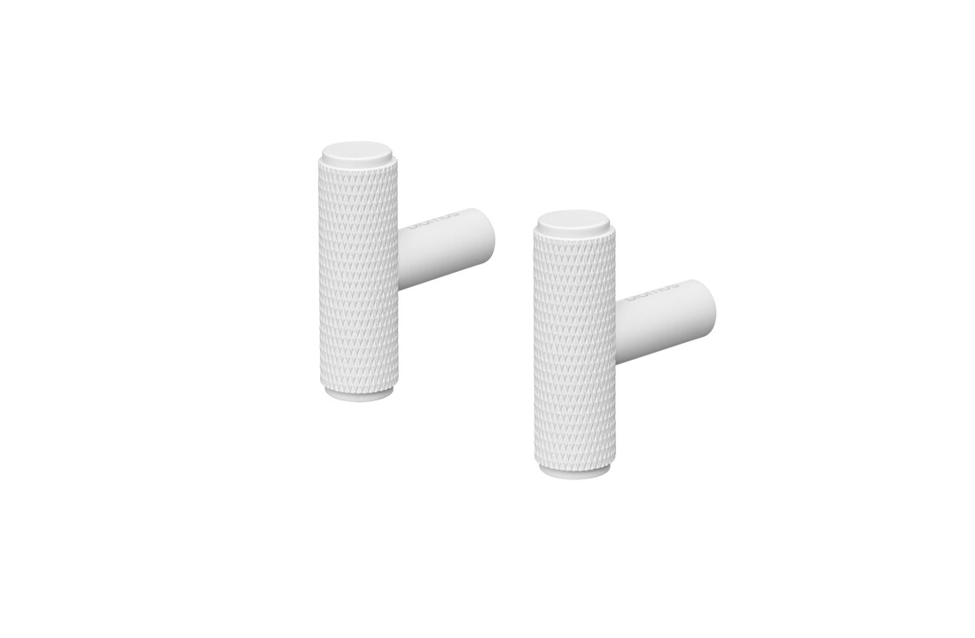 Blomus ROF wandhaak / deurknop recht White (set/2)