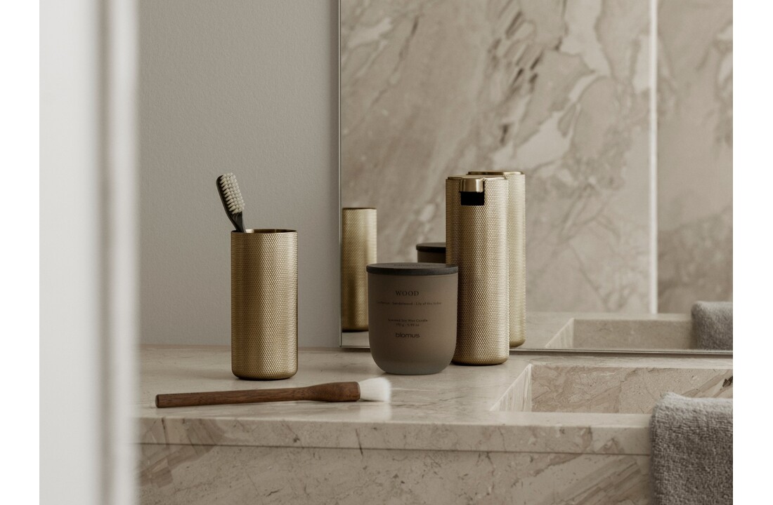 Blomus MODO ROF zeepdispenser wand Brass