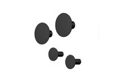 PONTO wandhaken Black (set/4)