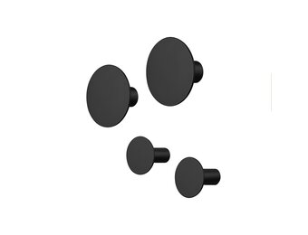 PONTO wandhaken Black (set/4)