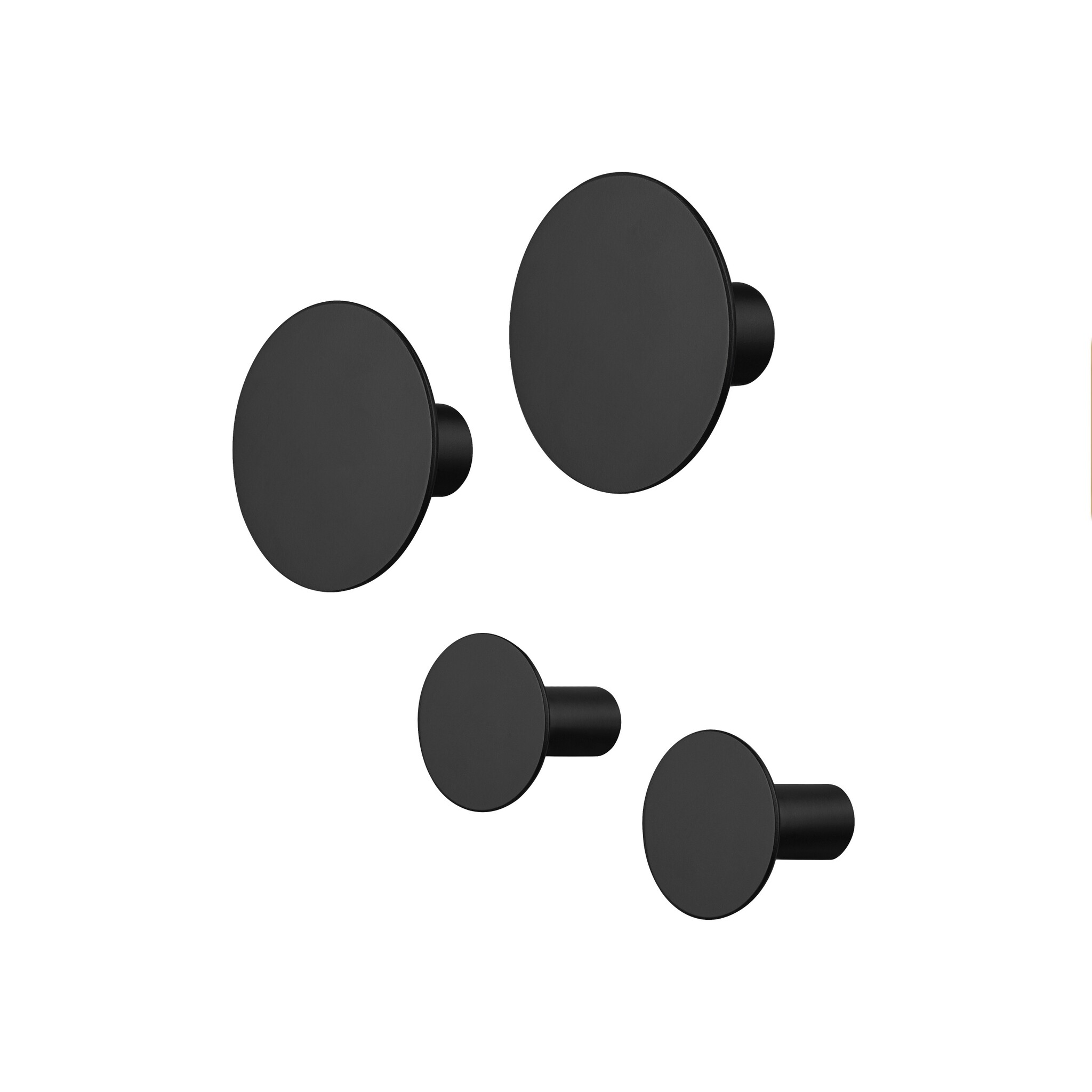 Blomus PONTO wandhaken Black (set/4) 67395