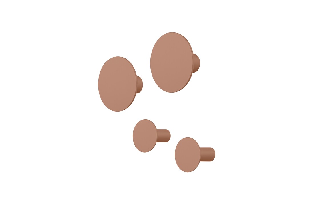 Blomus PONTO wall hooks Mocha Mousse (set/4) 67396